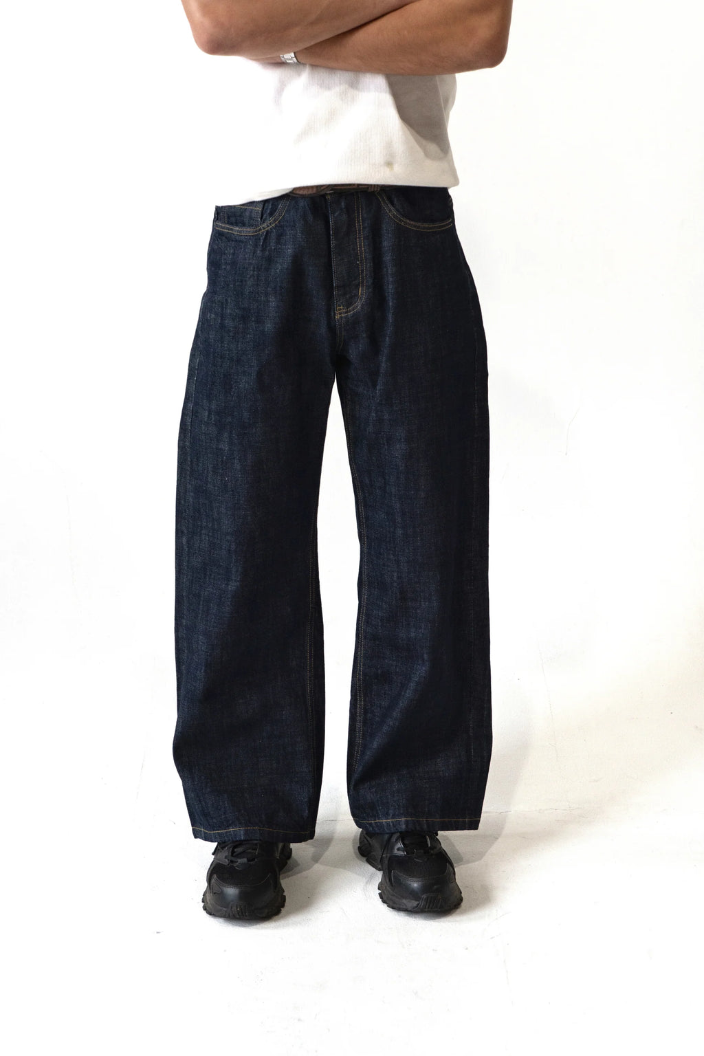 Straight Loose Fit Indigo Selvedge Denim Pants