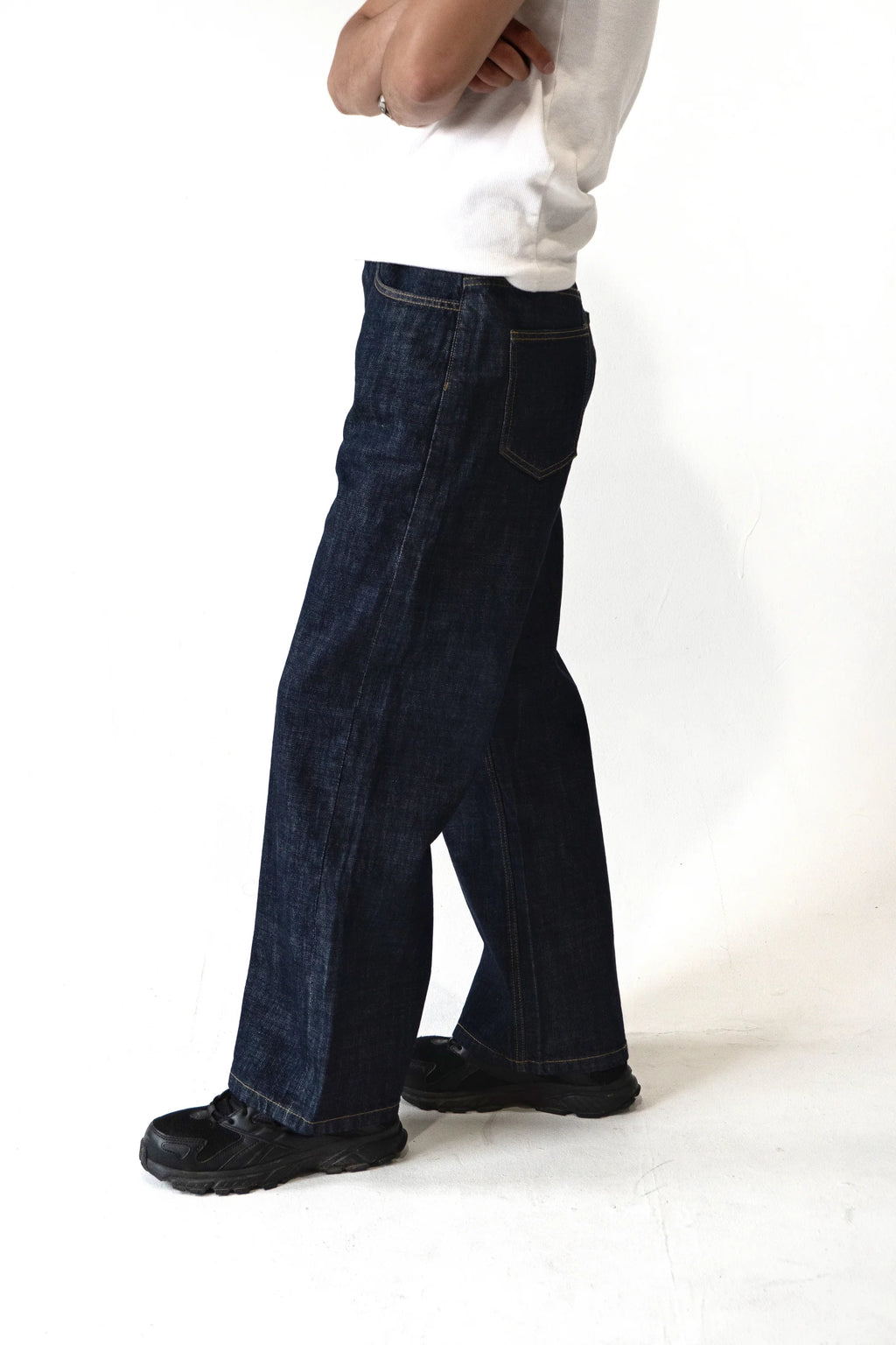 Straight Loose Fit Indigo Selvedge Denim Pants