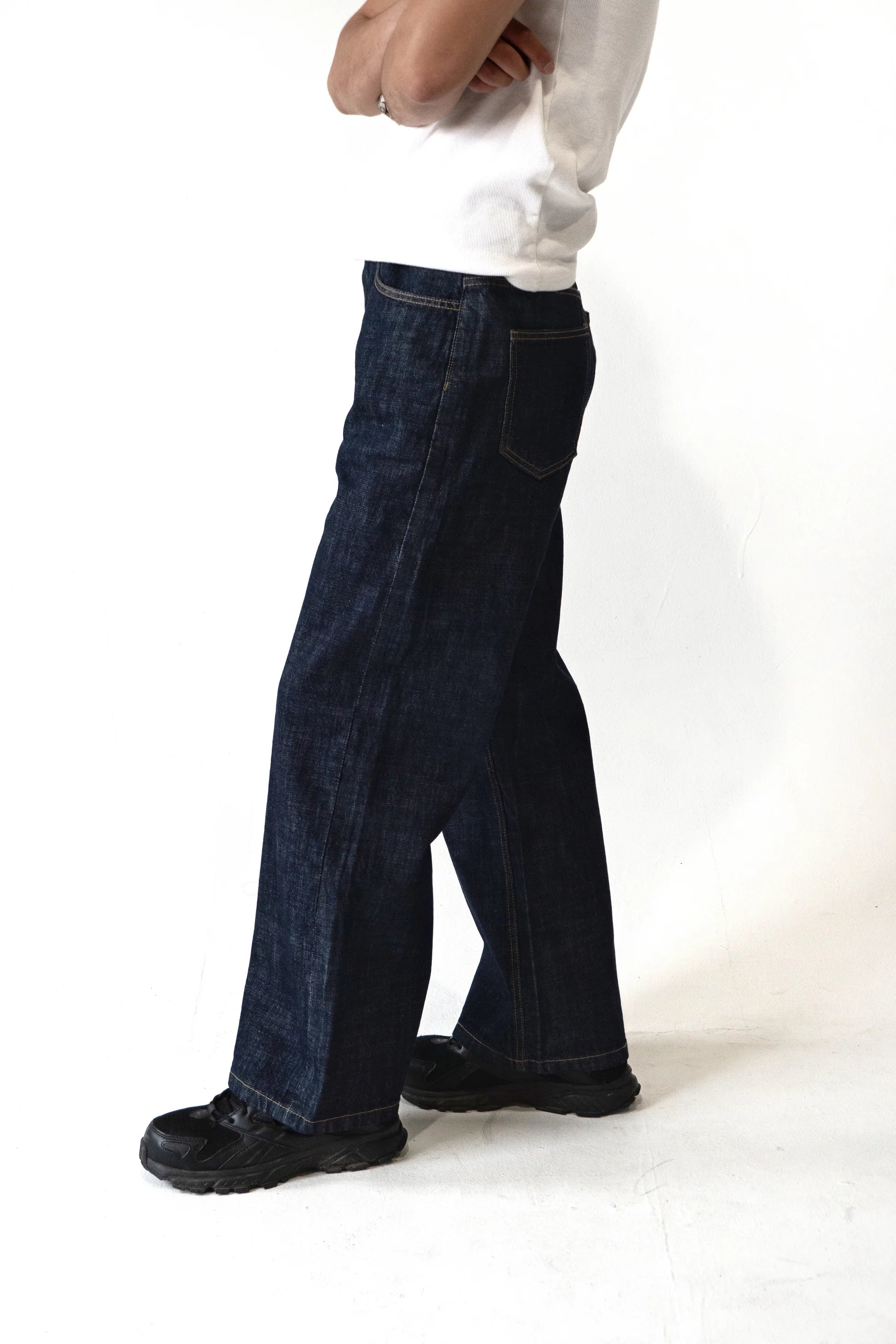 Straight Loose Fit Indigo Selvedge Denim Pants
