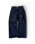 Straight Loose Fit Black Selvedge Denim Pants