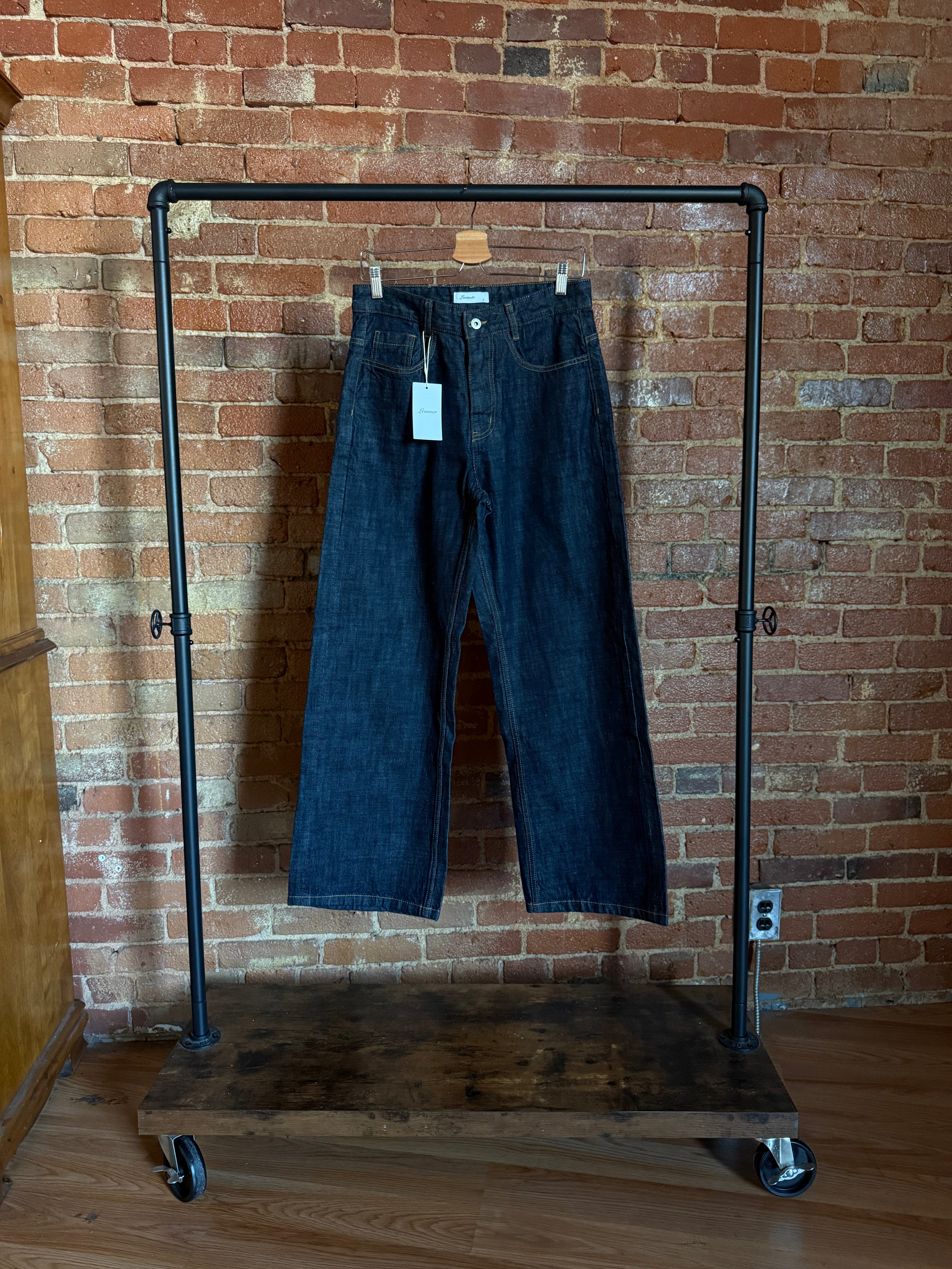 Straight Loose Fit Indigo Selvedge Denim Pants