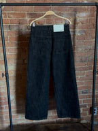 Straight Loose Fit Black Selvedge Denim Pants